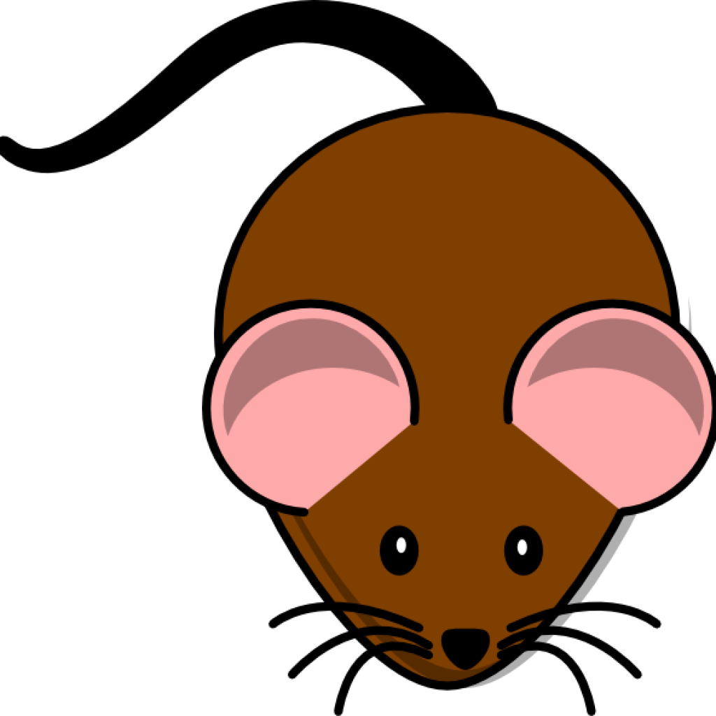 Brown Mouse Lab Clip Art - Dark Brown Mouse Cartoon - Png Download ...