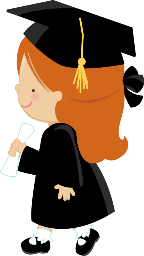 Cricut, Clip Art, Predškolské, Rané Vzdelávanie, Škola - Niños Graduados Vector Png Transparent Png (508x900), Png Download