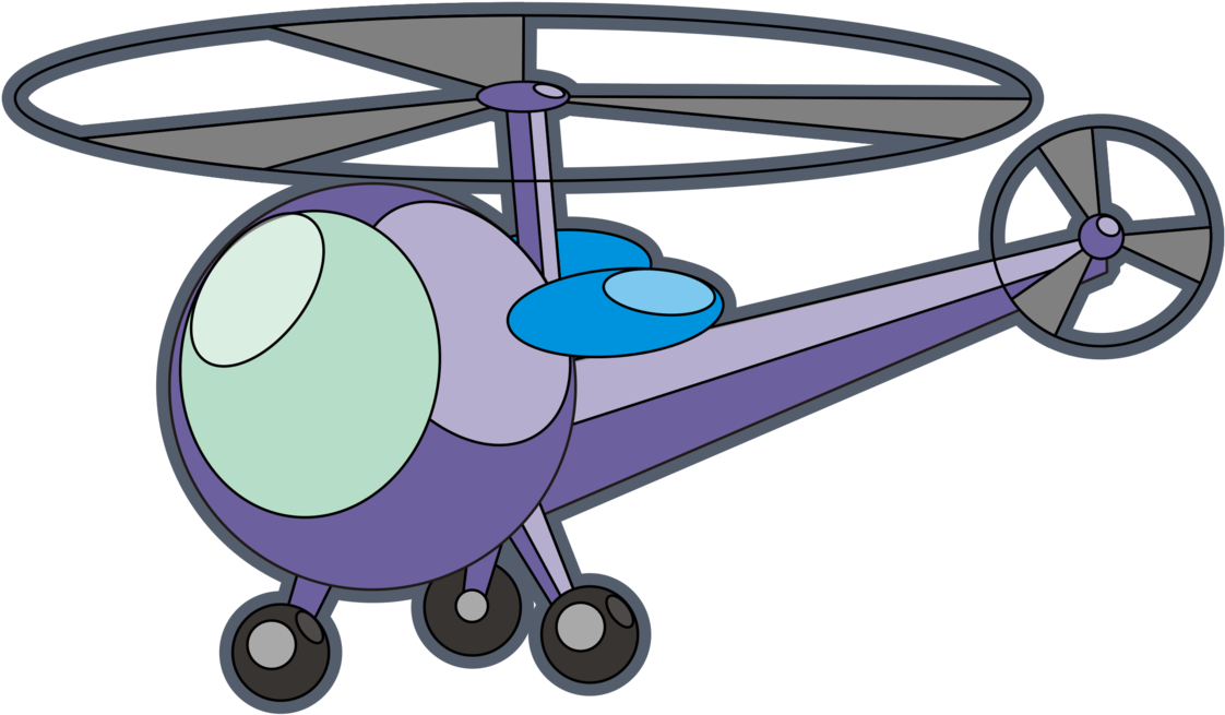 Helicopter Wheel Cartoon Bicycle Purple - Clip Art - Png Download (1217x750), Png Download