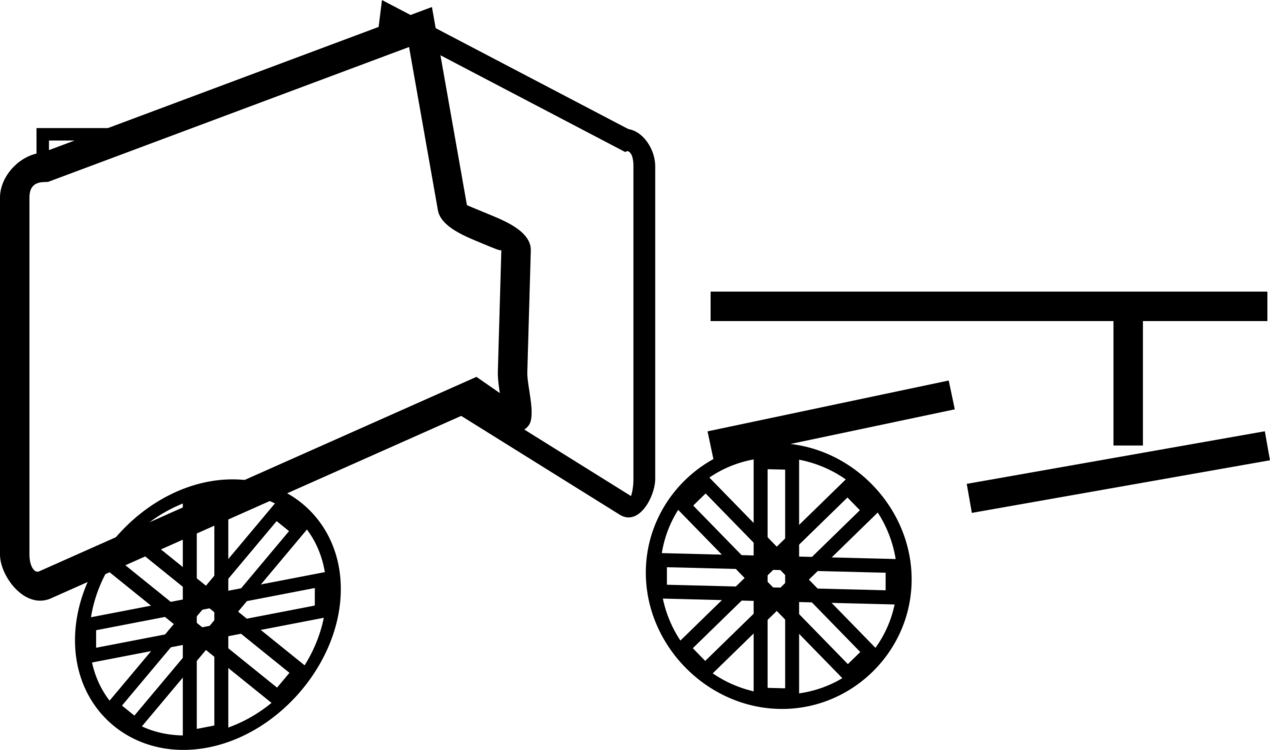 Wheel Carriage Wagon Cart - Clip Art - Png Download (1270x750), Png Download