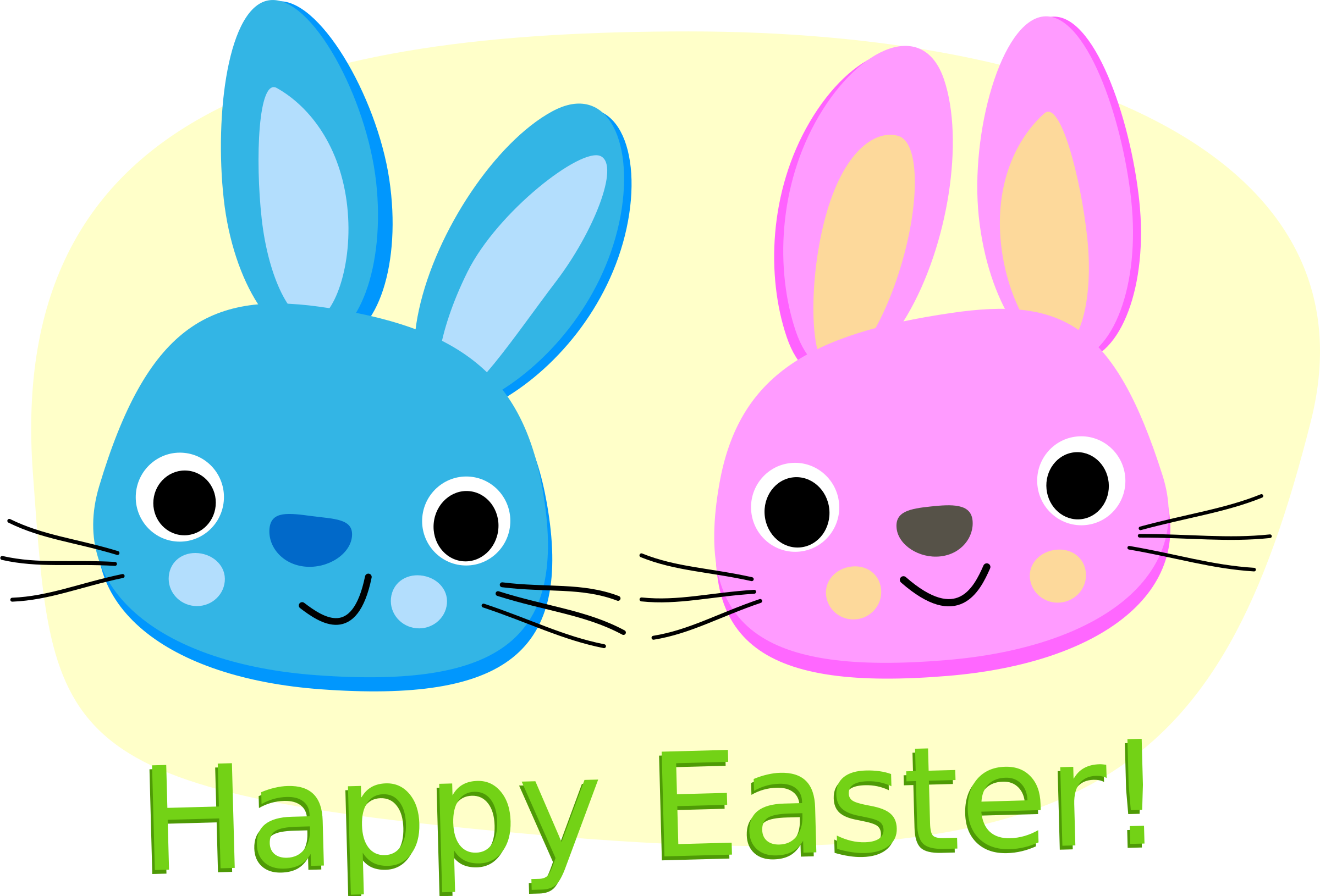 Big Image - Easter Bunny Clipart (2400x1630), Png Download