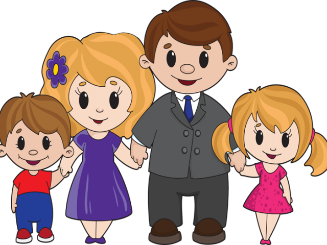 Mothers Day Clipart Respect Mother - Love My Parents Cartoon - Png Download (640x480), Png Download