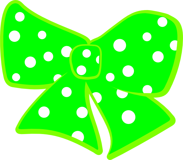 Bow Clipart Polka Dot - Polka Dot Bow Clipart - Png Download (600x524), Png Download