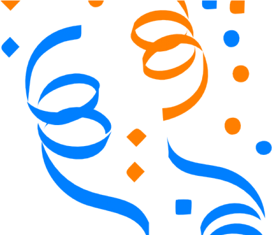 Confetti Clipart Drawing - Confetti Black And White - Png Download (640x480), Png Download