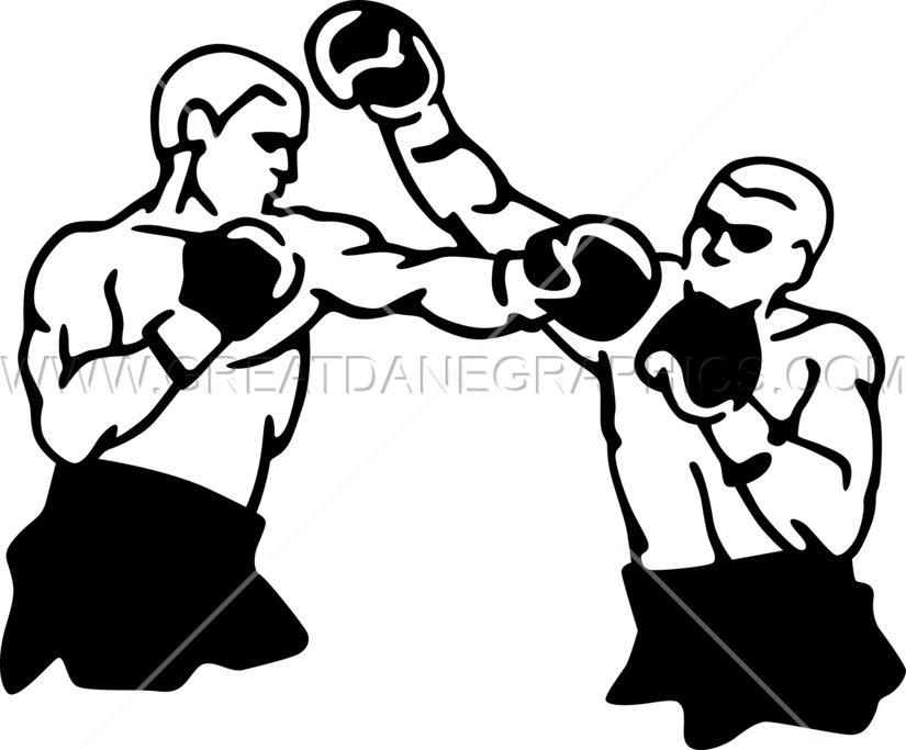 Clip Art Stock Boxer Clipart Boxing Punch - Boxing Match Clipart - Png Download (825x683), Png Download