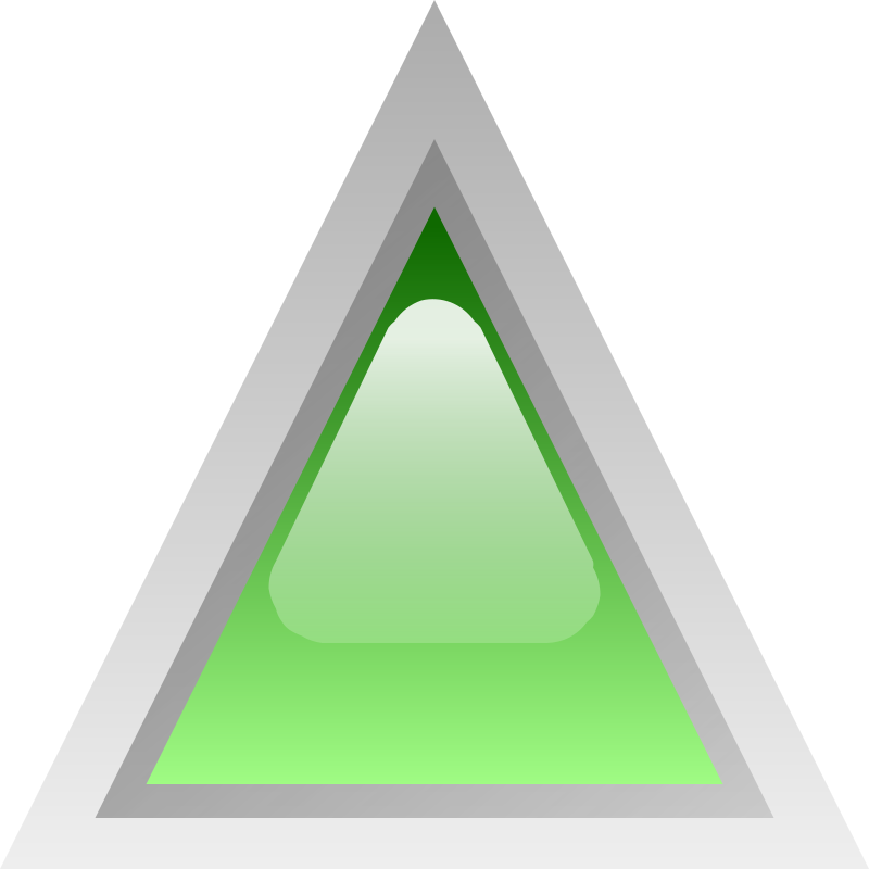 Free Led Triangular Green - Triangular Clipart (800x800), Png Download