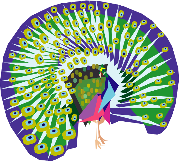 Cartoon Peacock Svg Clip Arts 600 X 540 Px - Png Download (600x540), Png Download