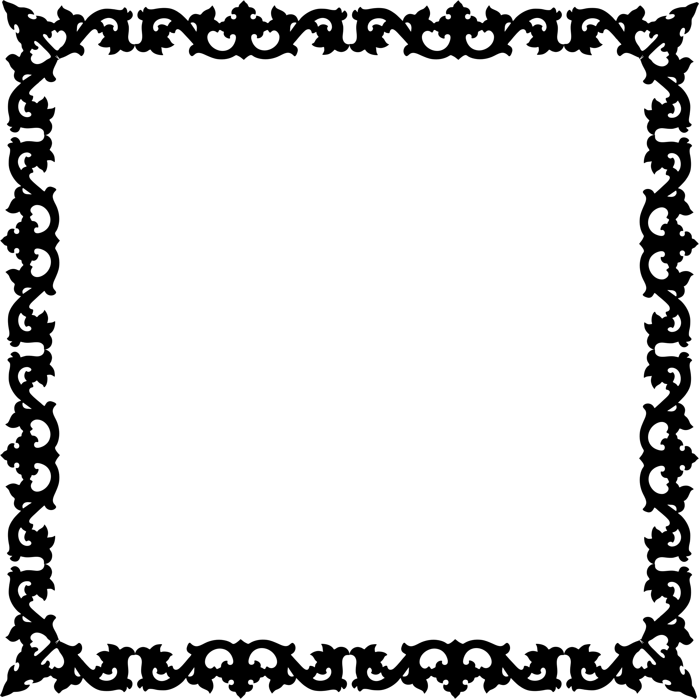 Silhouette Frame Png Clipart Picture Frames Clip Art - Silhouette Frame Png Transparent Png (900x900), Png Download