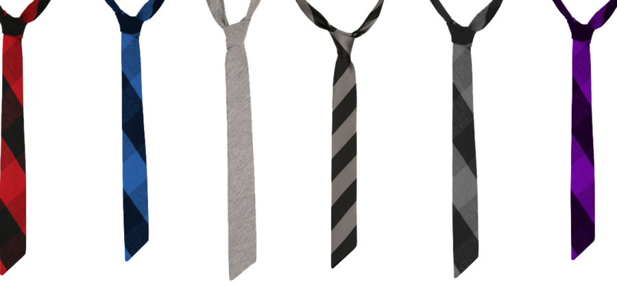 Skinny Tie Png Clipart Necktie Clip Art - Ties Png Transparent Png (900x417), Png Download