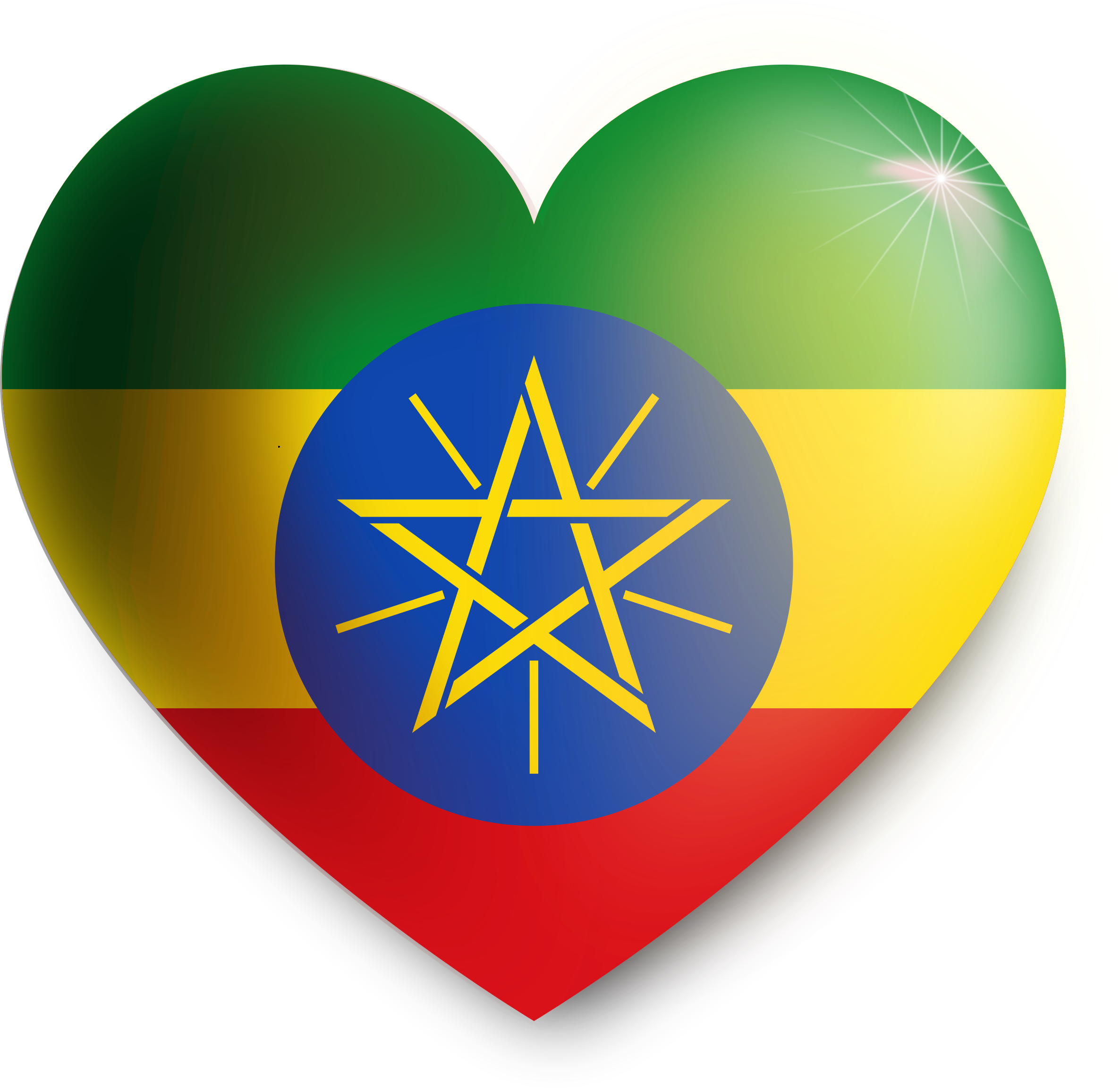 Emblem Of Ethiopia Ethiopian Empire Coat Of Arms People's - Flag Ethiopia 3 2 Clipart (771x750), Png Download