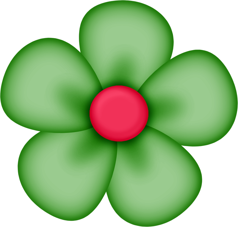 Flowers ‿✿⁀°••○ Anleitungen - Green Flower Clip Art - Png Download (800x762), Png Download