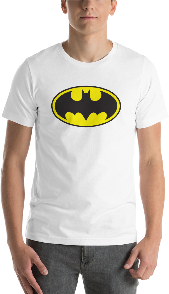 Hommes T Shirt Batman Shirt, Logo T Shirt, Batman Batman, - Youth: Dc-batman Logo Clipart (1000x1000), Png Download