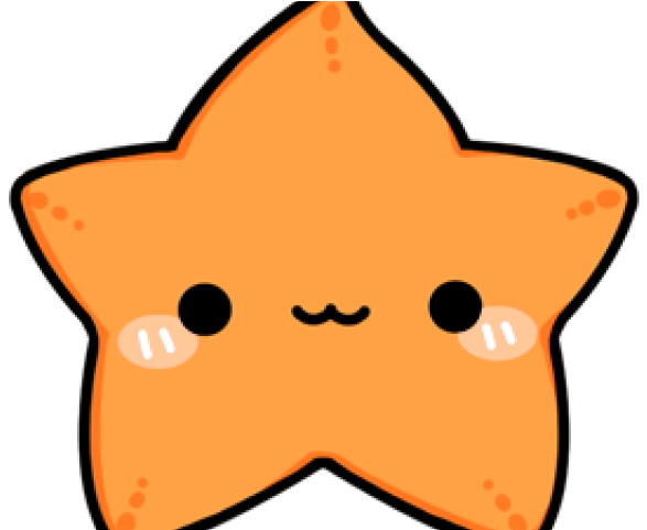 Original - Kawaii Starfish Clipart (640x480), Png Download