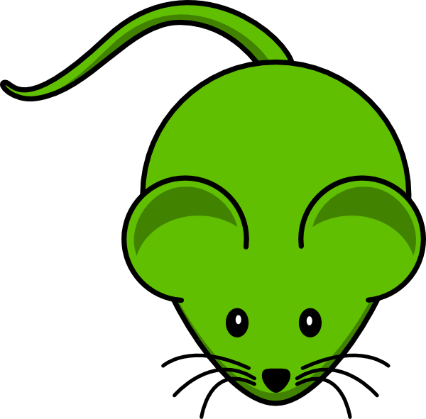 Mouse Clip Art Green - Png Download (600x591), Png Download