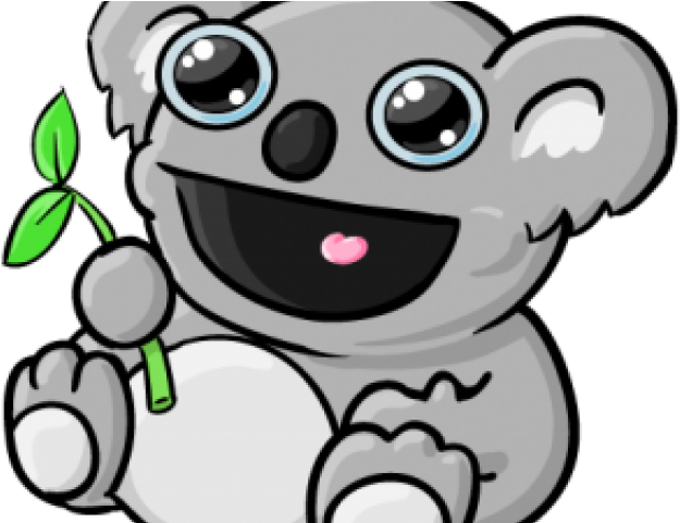 Happy Koala Cartoon Clipart (640x480), Png Download