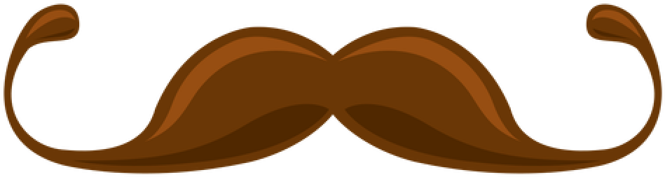 Clipart Mustache Mustache Clipart At Getdrawings Free - Bigode Png Desenho Marrom Transparent Png (1024x1024), Png Download