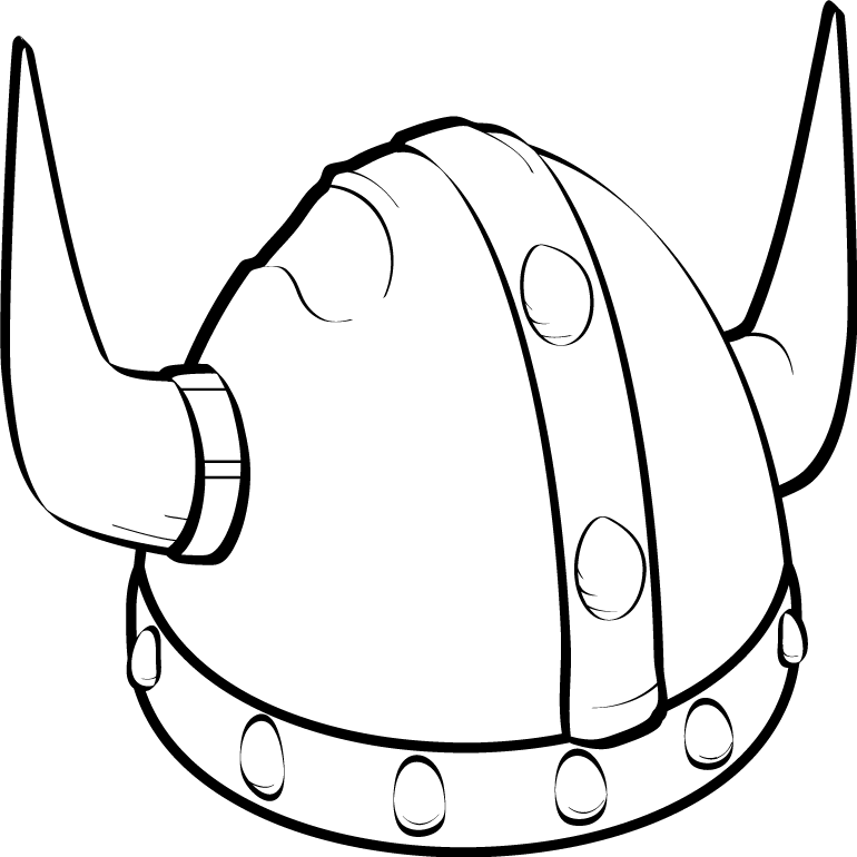 Helmet Vikings Drawing - Easy To Draw Viking Clipart (770x770), Png Download