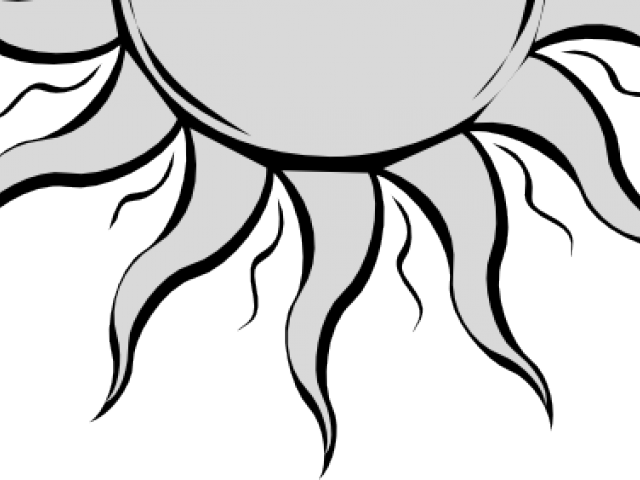 Sunshine Clipart Sunrise - Half Sun Clip Art - Png Download (640x480), Png Download