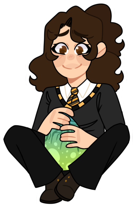 A Little Charm Design Of My Harry Potter Self Insert - Cartoon Clipart (505x810), Png Download