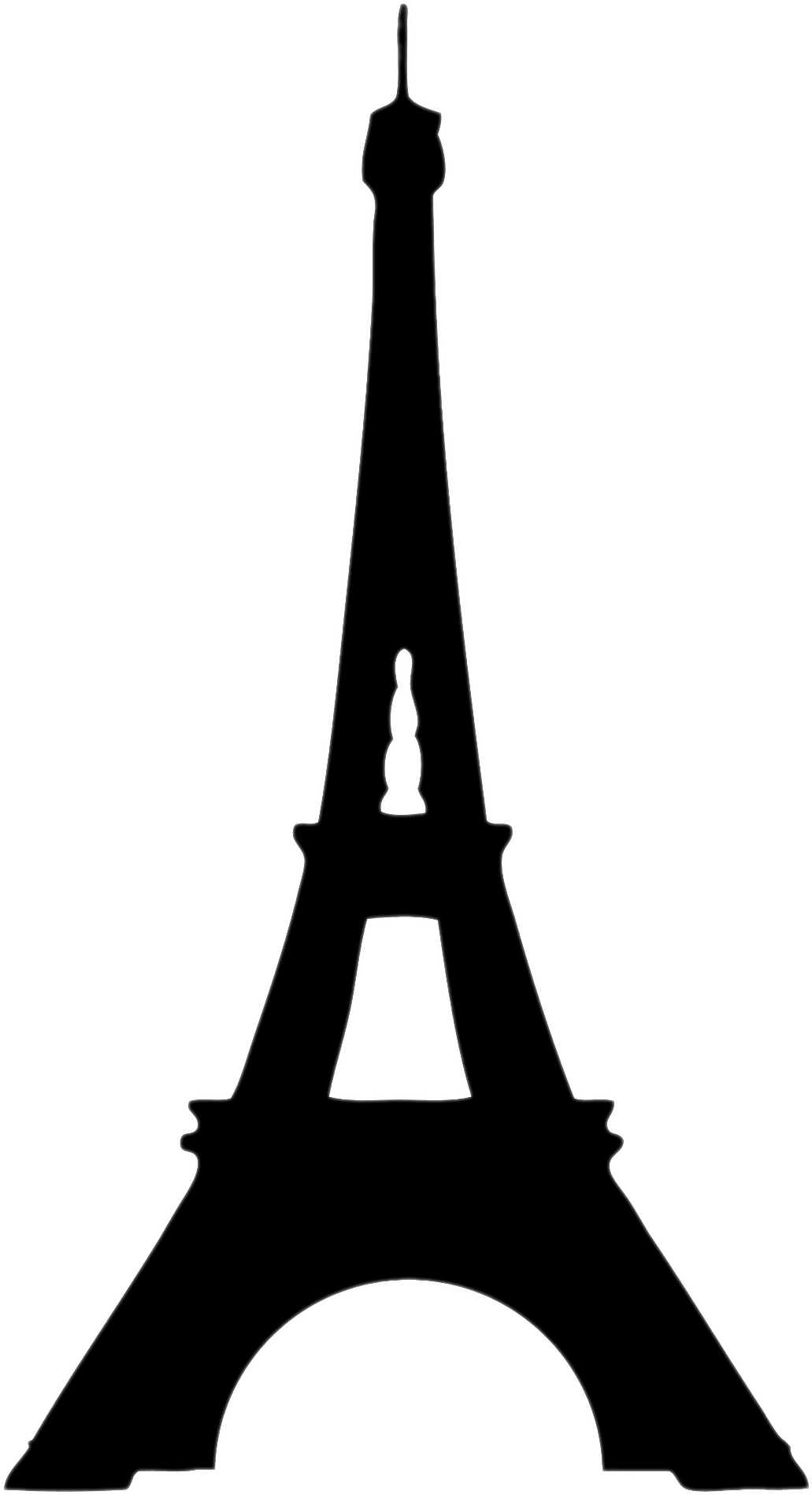 Download - Eiffel Tower Clip Art Silhouette - Png Download (1600x1920), Png Download