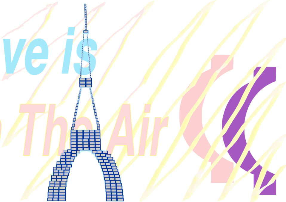 E-card Love Is In The Air La Tour Eiffel Tower 30 Aug - Eiffel Tower Clipart (958x677), Png Download