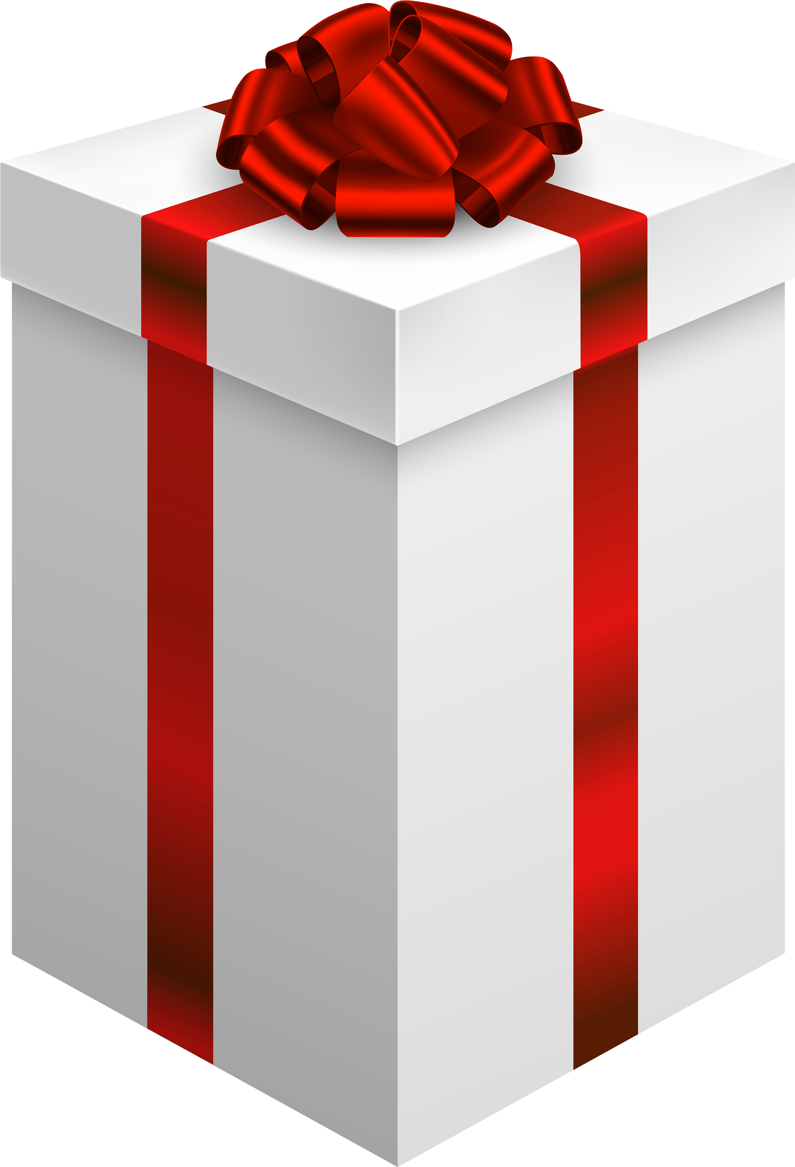 Gift Box With Red Bow Png Clipart - Gift Clip Art Transparent Png (2728x4000), Png Download