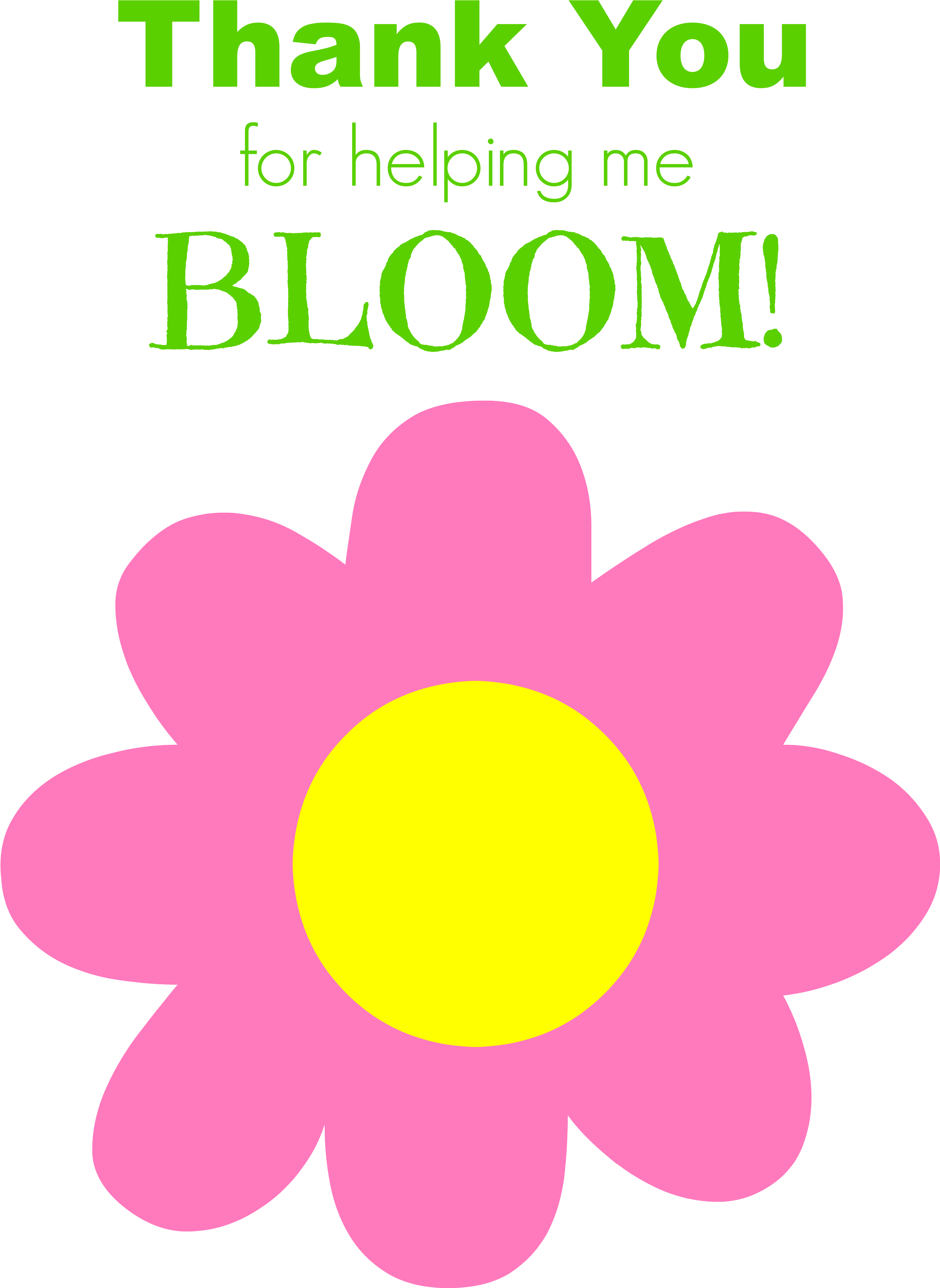 Eos Lip Balm Thank You Free Printable - Thank You For Helping Me Bloom This Year Clipart (3519x4545), Png Download