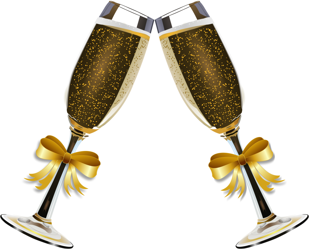 Wine Clipart Wine Class - Champagne Glasses New Years - Png Download (640x480), Png Download
