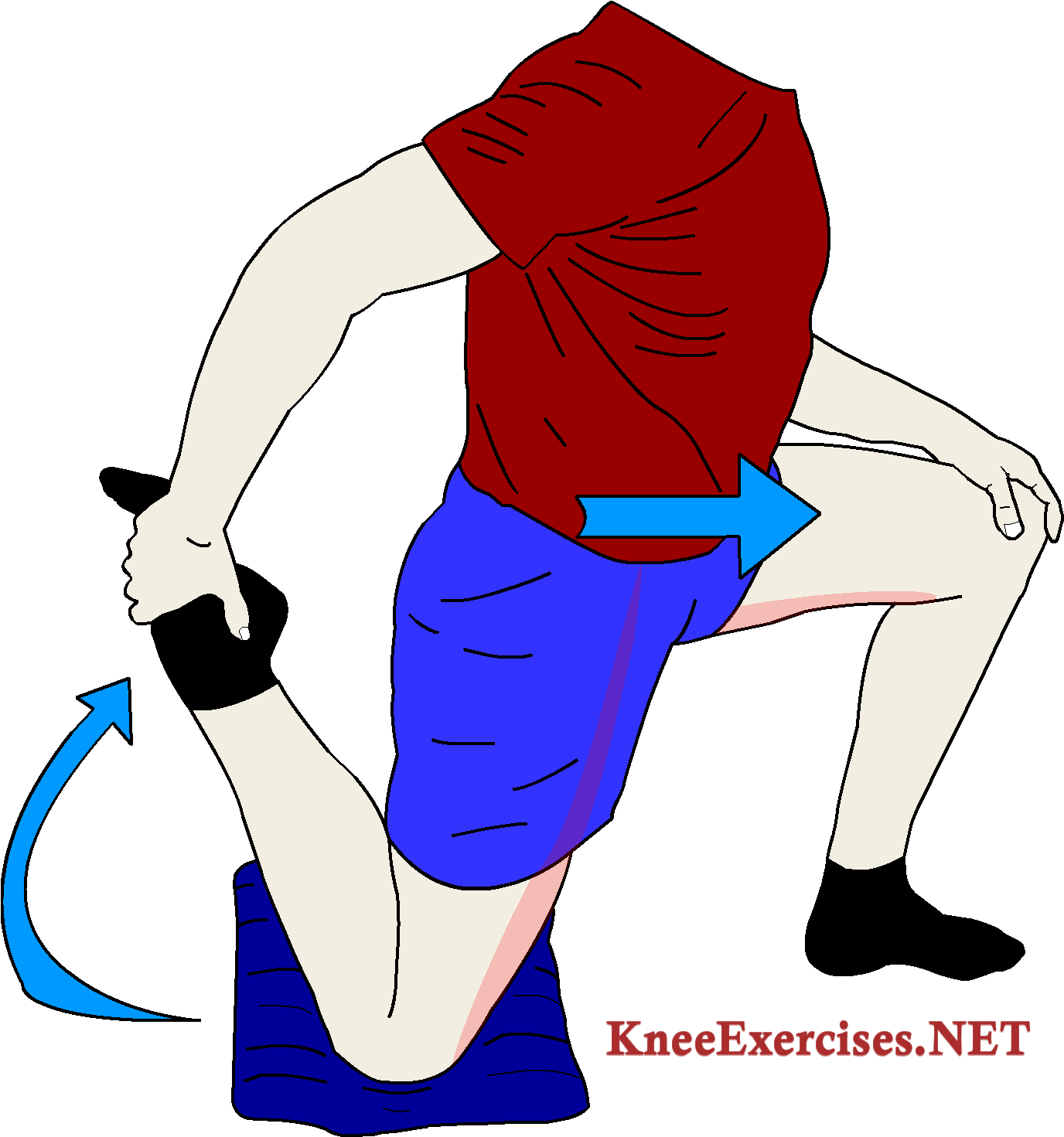 Knee Exercises Archives - Knee Stretching Clipart - Png Download (1384x1479), Png Download