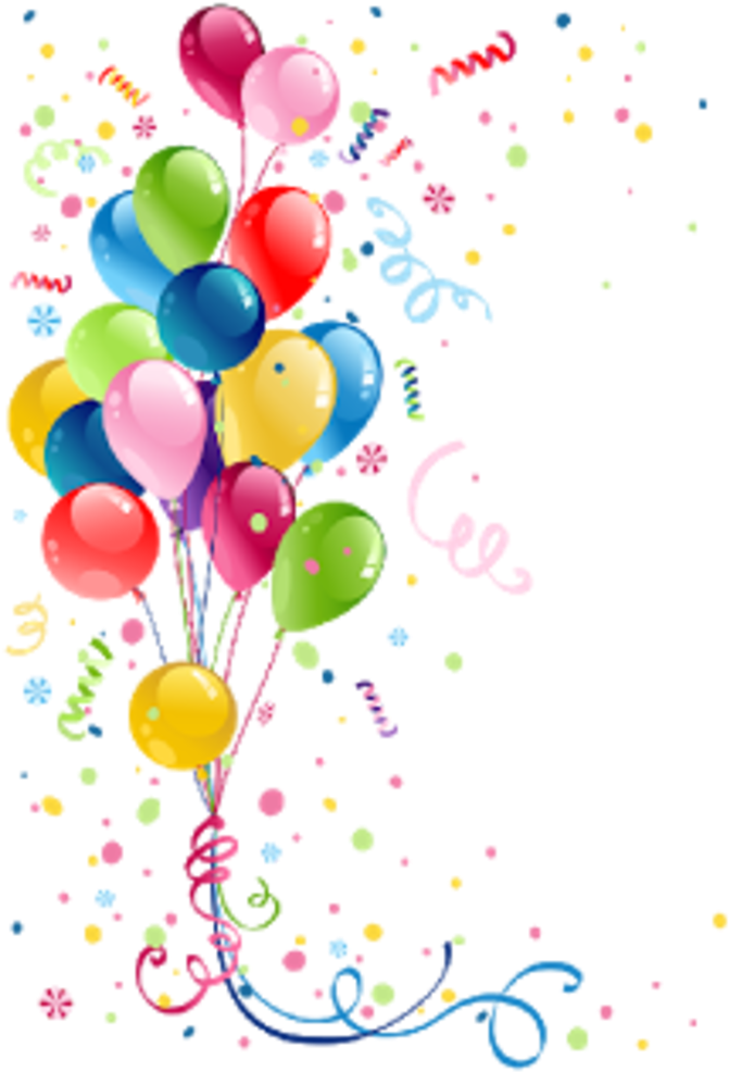 Happy Birthday Balloons Clip Art - Png Download (1000x1000), Png Download