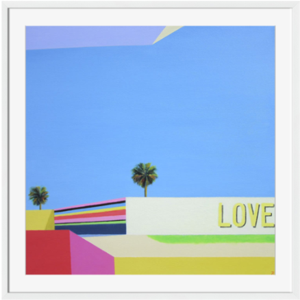 Love In The City Framed Art Clipart (560x560), Png Download