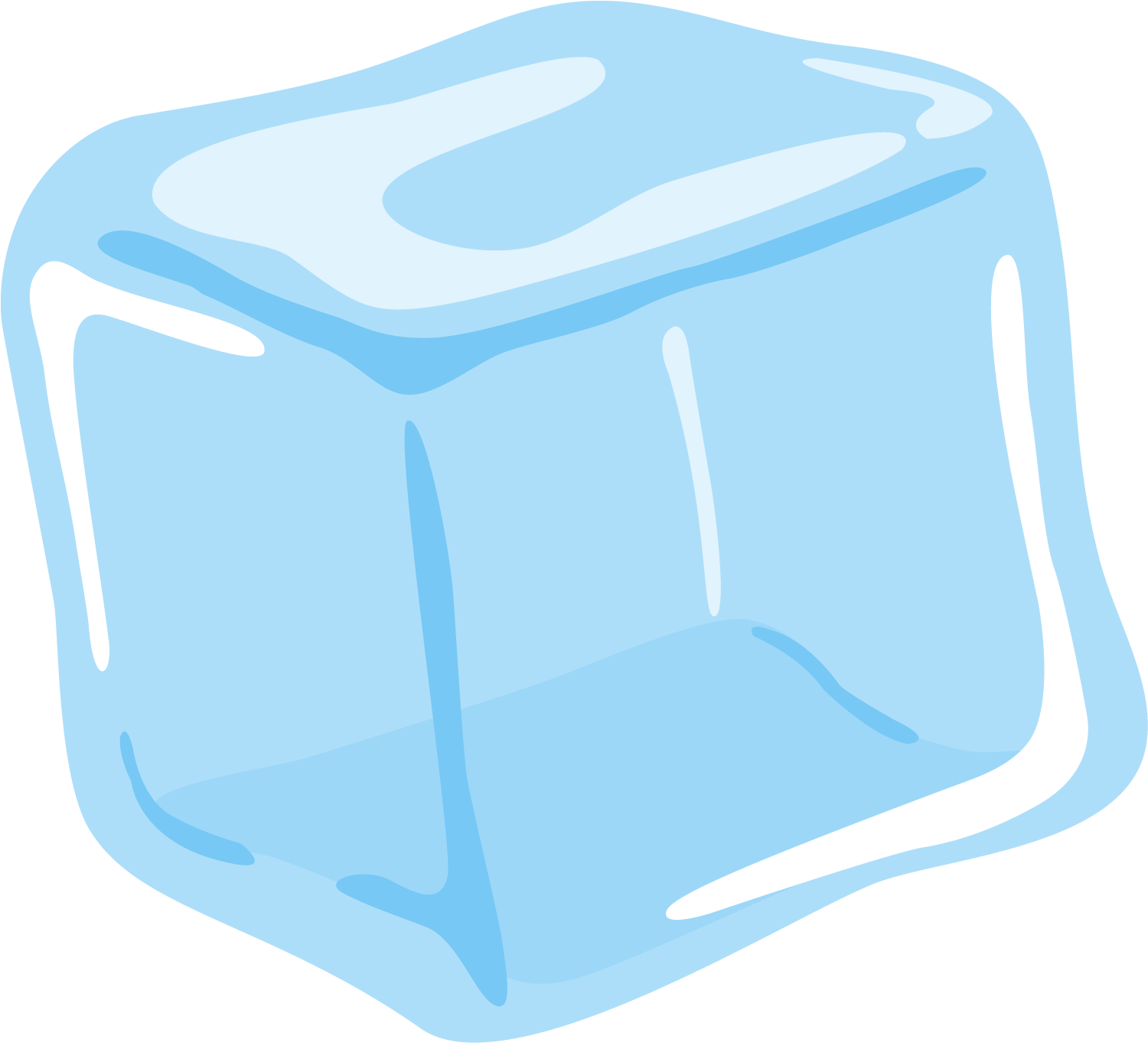 Single Ice Block Clipart (1628x1444), Png Download