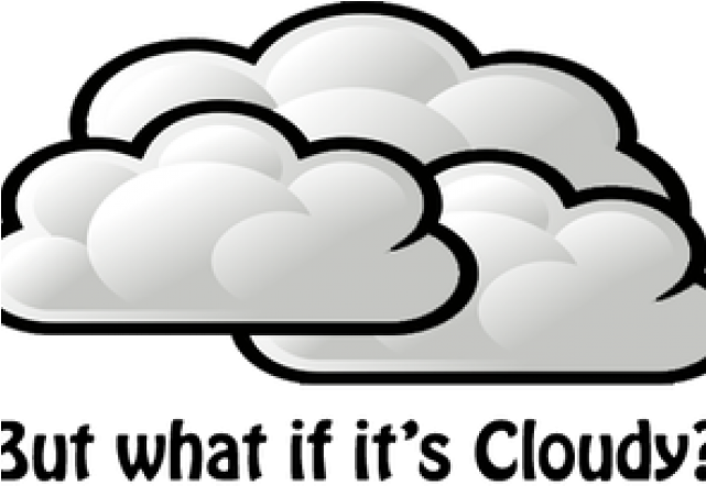 Cloudy Clipart Black And White - Png Download (640x480), Png Download