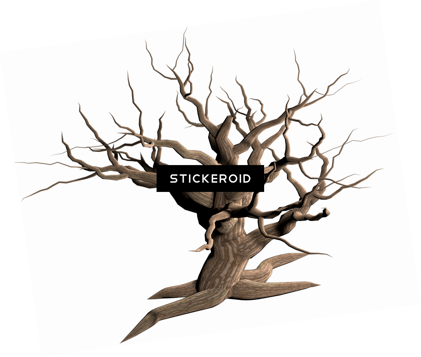 Tree Dead Branches Clipart (1409x1196), Png Download