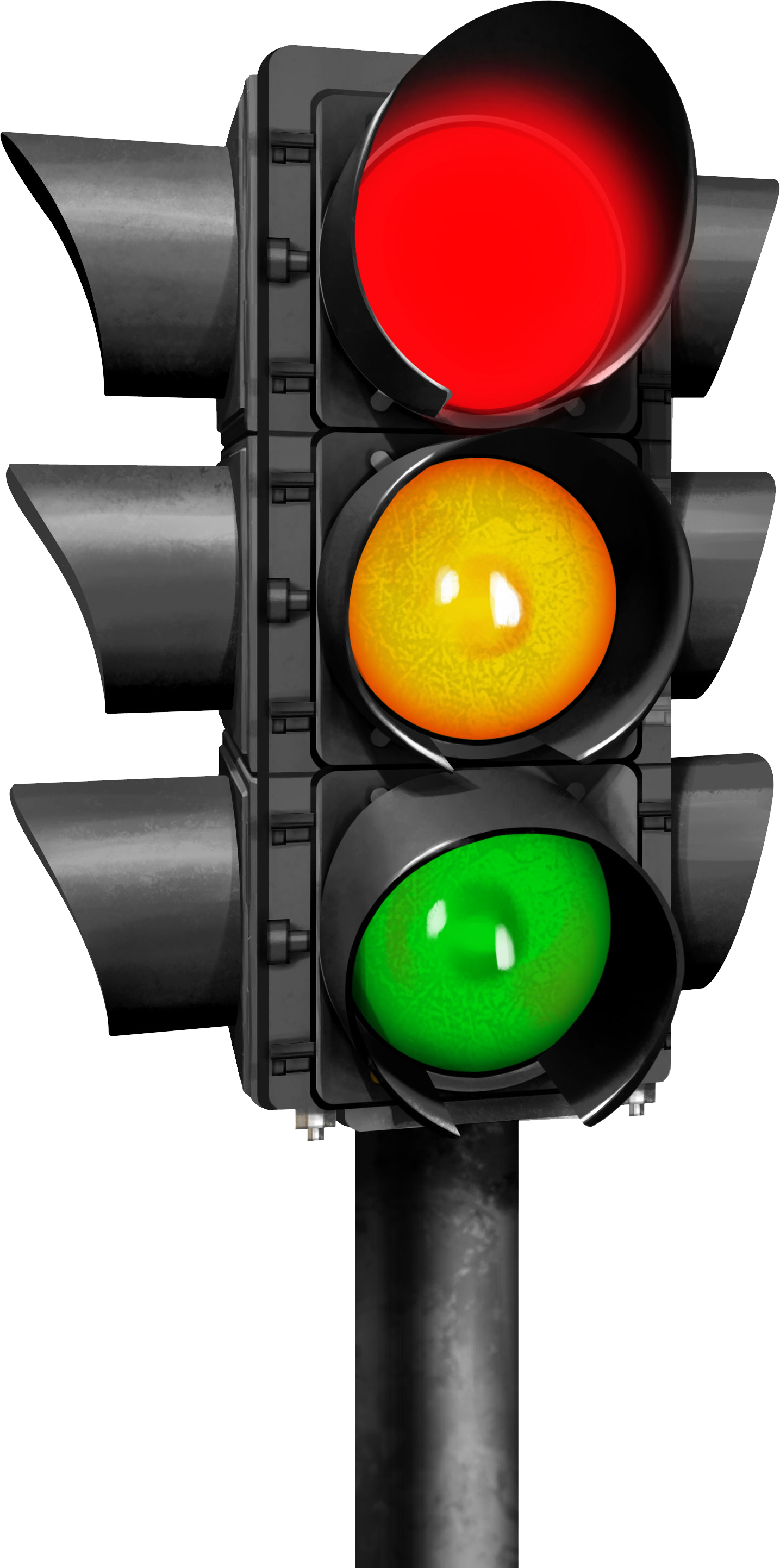 Traffic Light Clipart Two Way - Png Download (1435x2885), Png Download