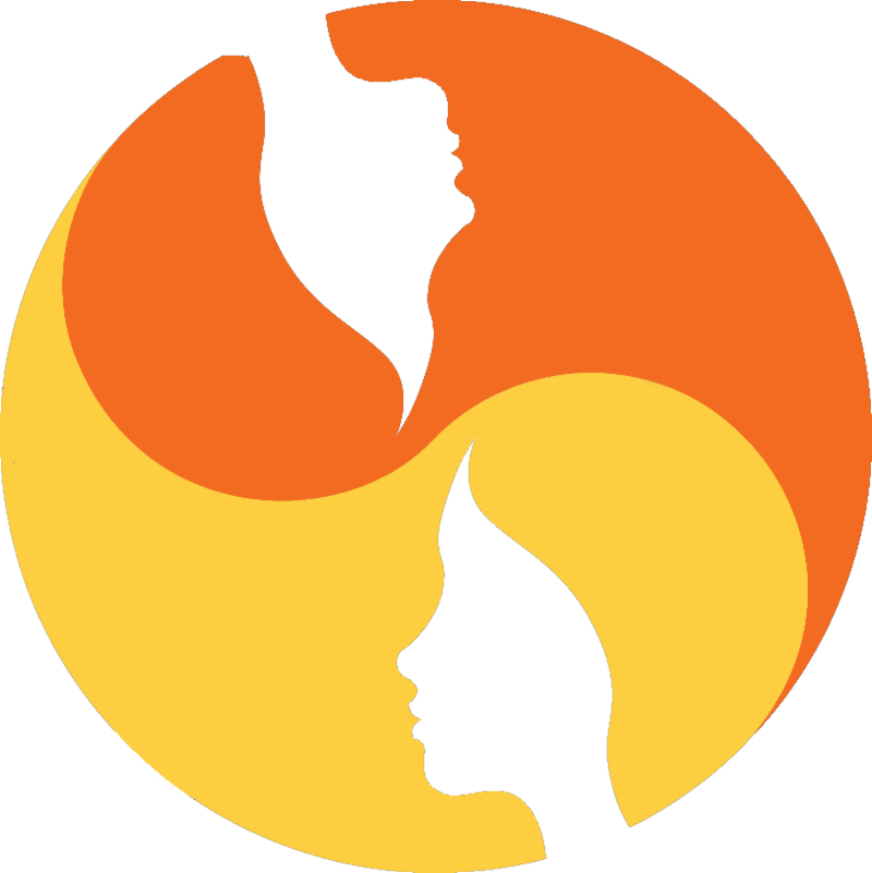 Graphic Of Two Women S Faces And Hair Swirling Together Clipart (800x801), Png Download