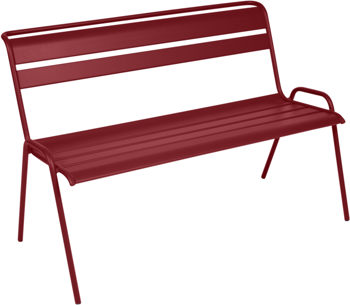 Banc De Jardin Rouge Foncé Monceau Clipart (760x760), Png Download