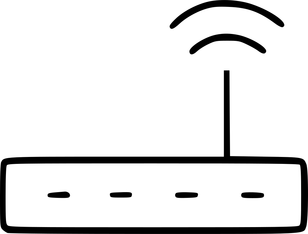 Wireless Router Connect Internet Wifi Antenna Access Clipart (980x744), Png Download