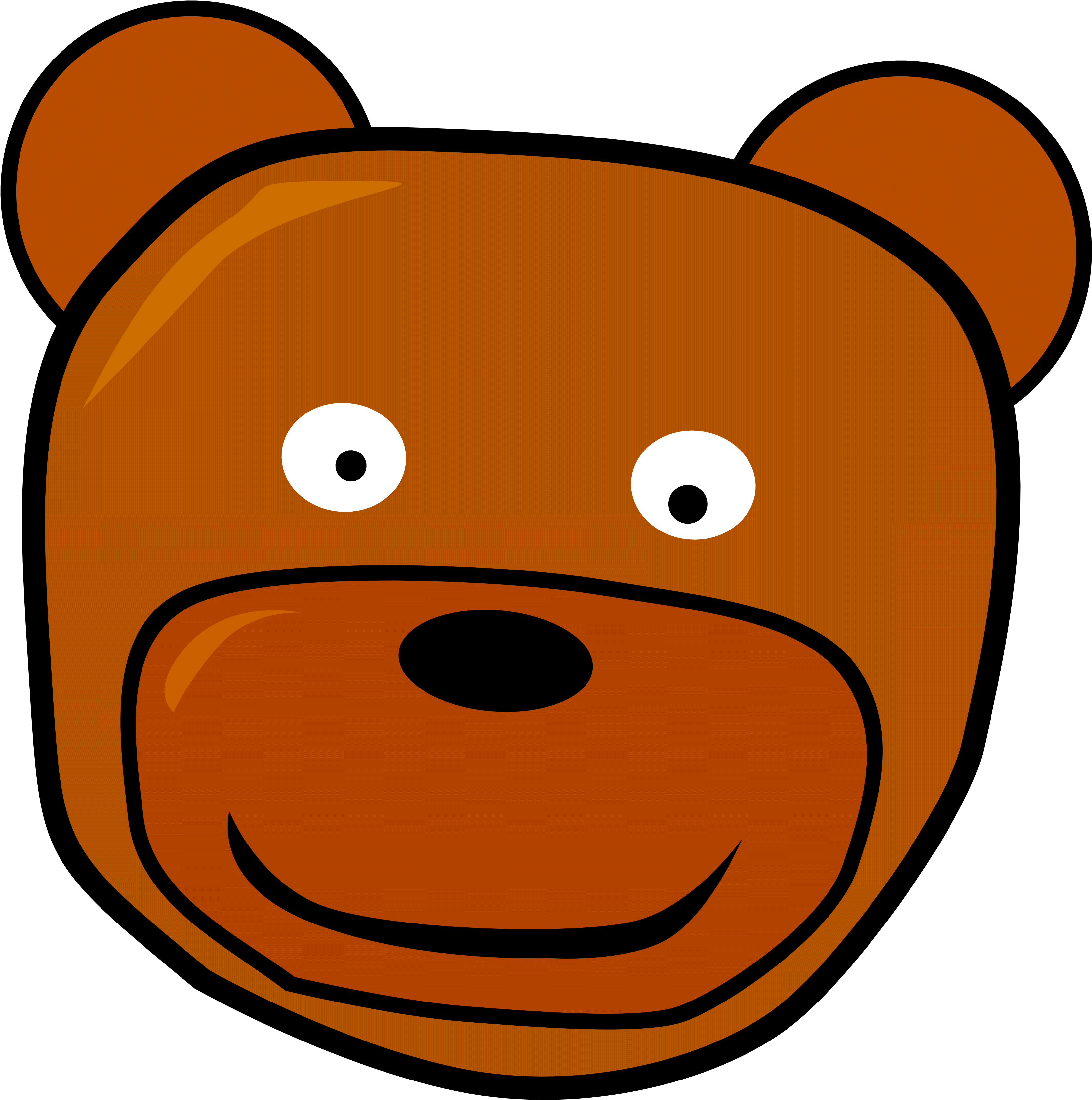 Bear Face Clipart Clipart Free Download - Png Download (3333x3358), Png Download