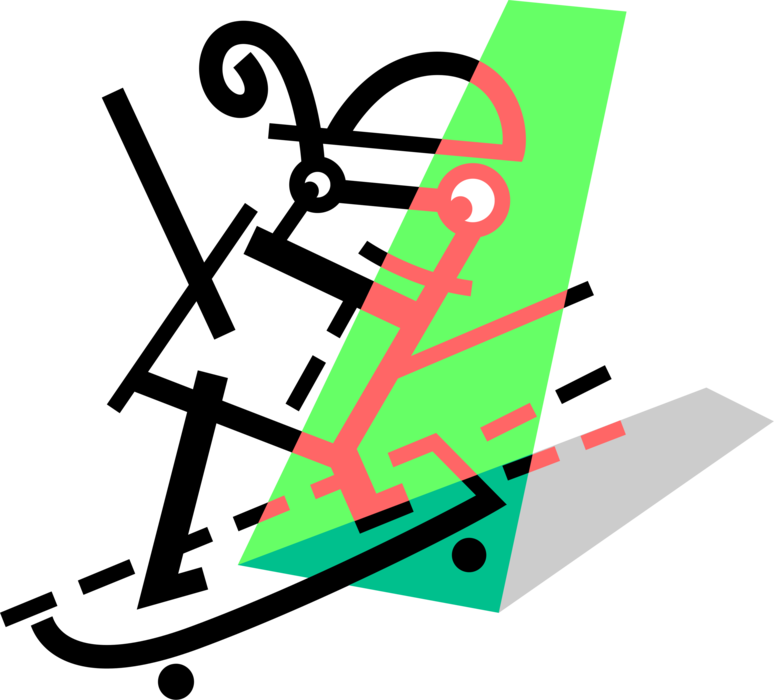 Skateboarder Performs Tricks Image Clipart (774x700), Png Download