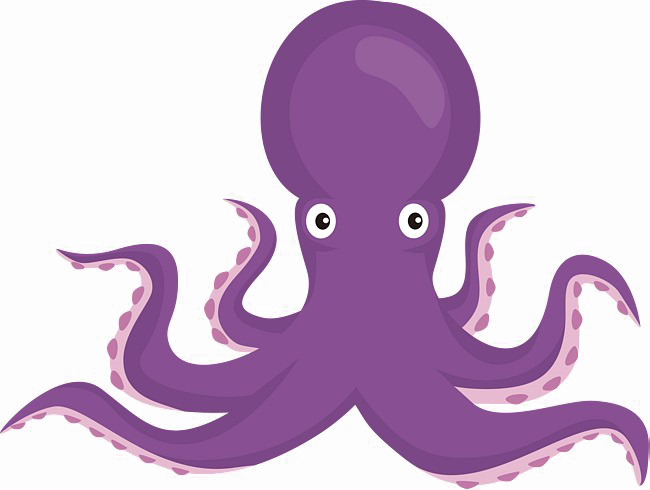 Octopus Image Free Transparent Image Hd Clipart (650x490), Png Download