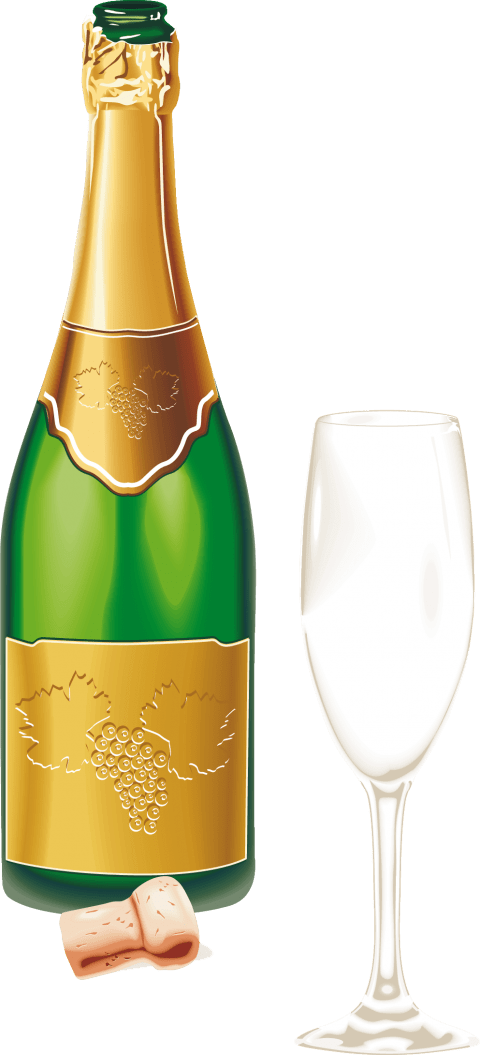 Free Png Sparkling Wine From A Bottle Png Images Transparent Clipart (480x1055), Png Download