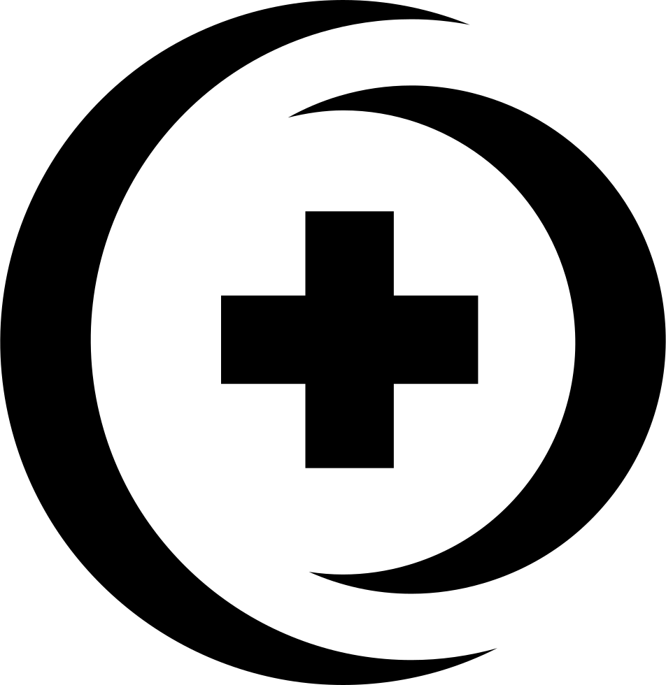 Hospital Cross In 3d Circle Comments Clipart (952x980), Png Download