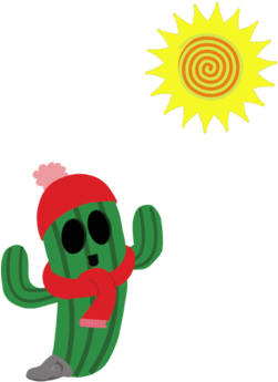 Desert Winter Clipart (674x518), Png Download