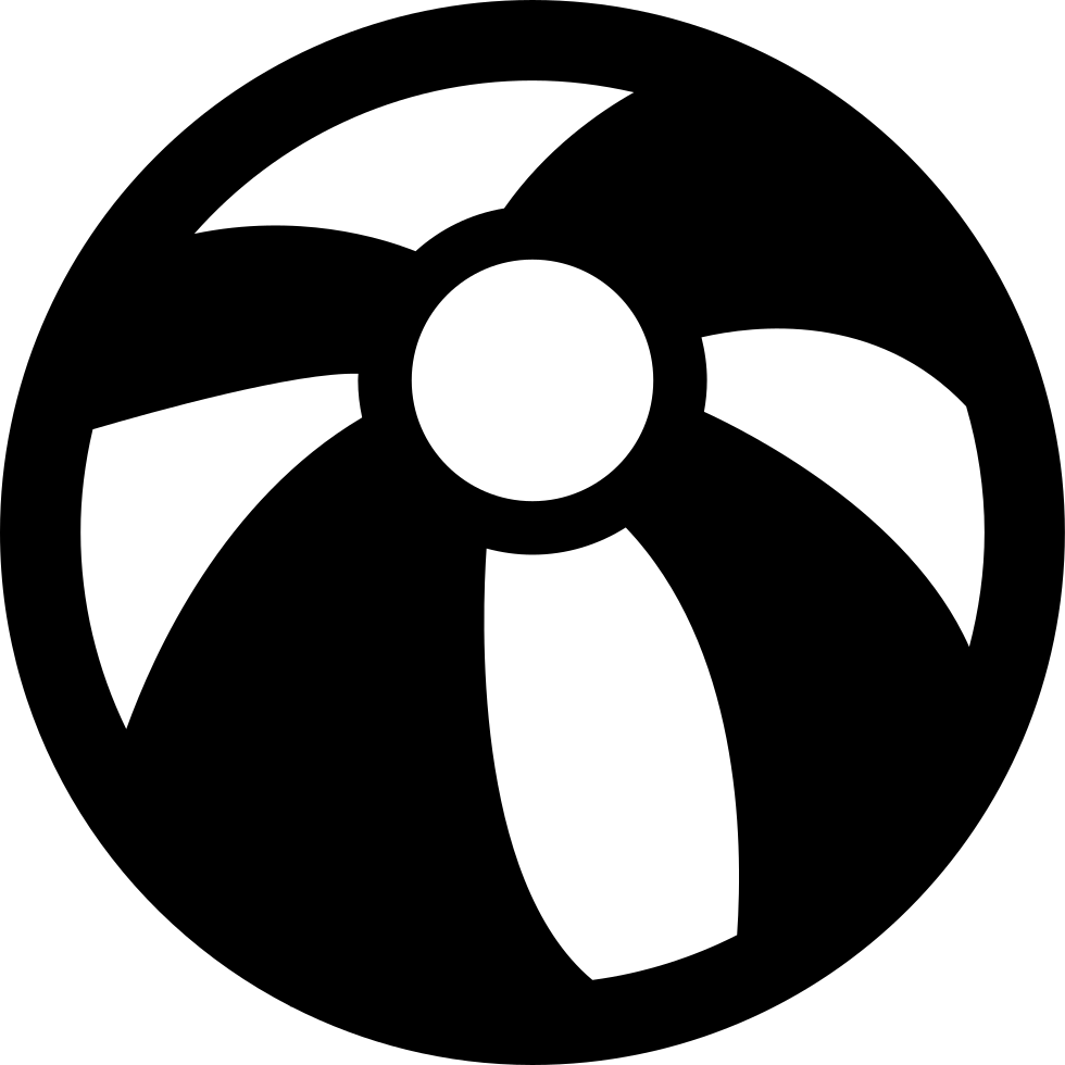 Summer Beach Ball For Leisure Time Comments Clipart (980x980), Png Download