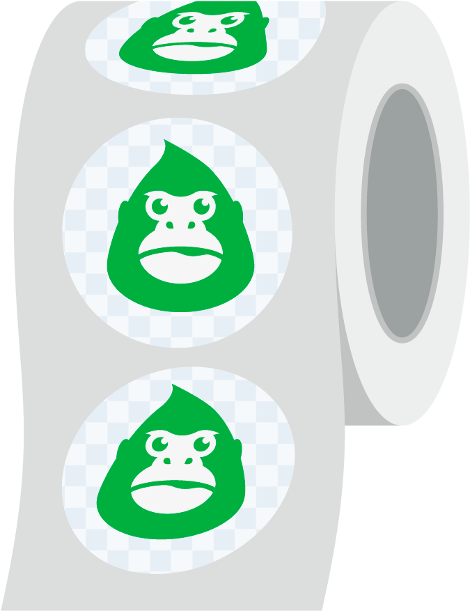 Bopp Roll Labels Clipart (1000x1000), Png Download