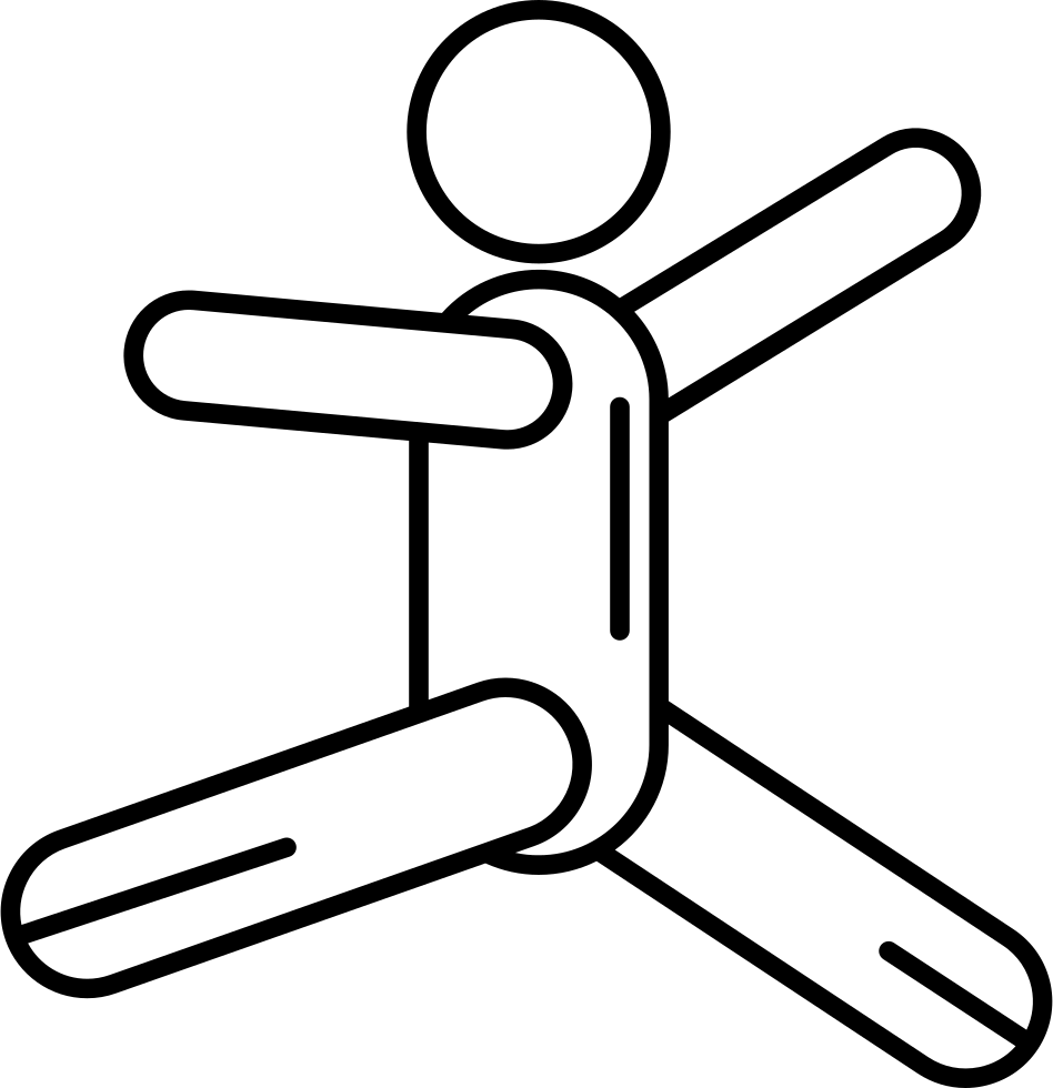 Stick Man Jumping Comments Clipart (948x980), Png Download