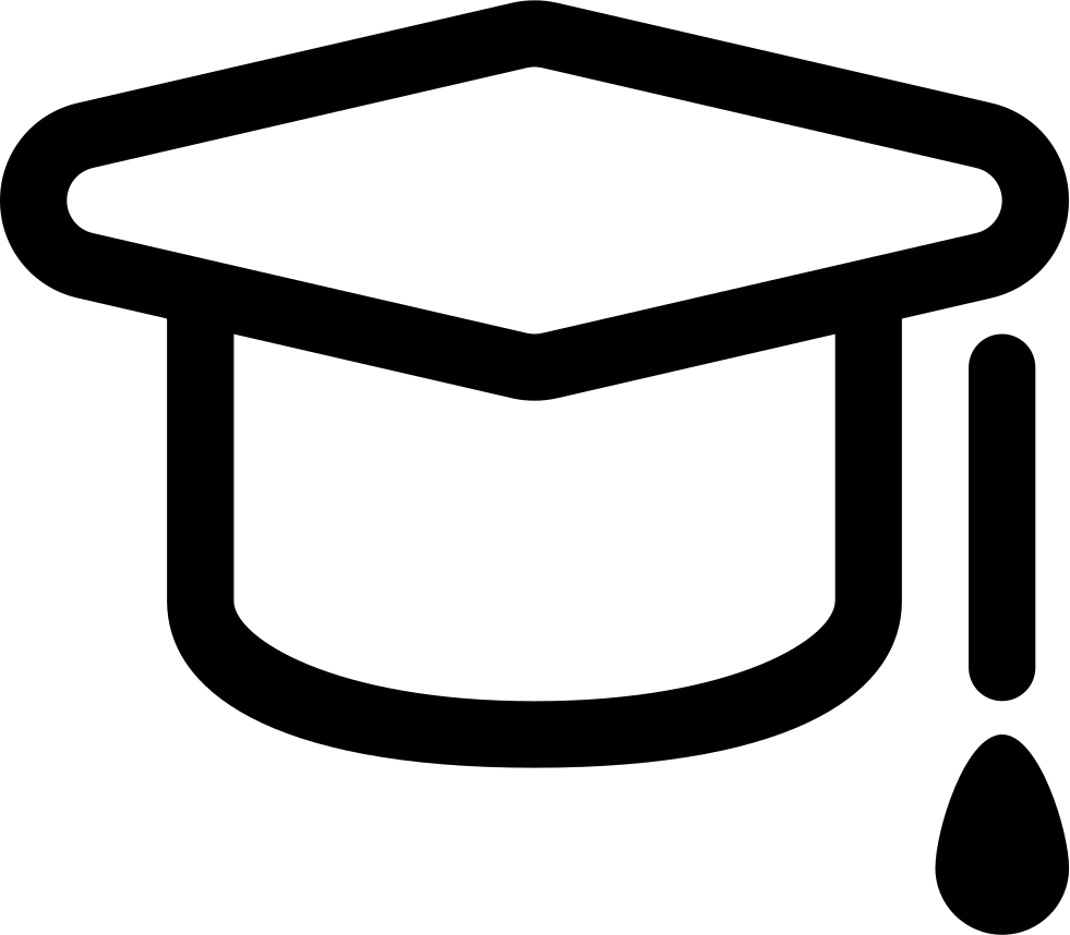Study Graduation Hat College Comments Clipart (981x858), Png Download