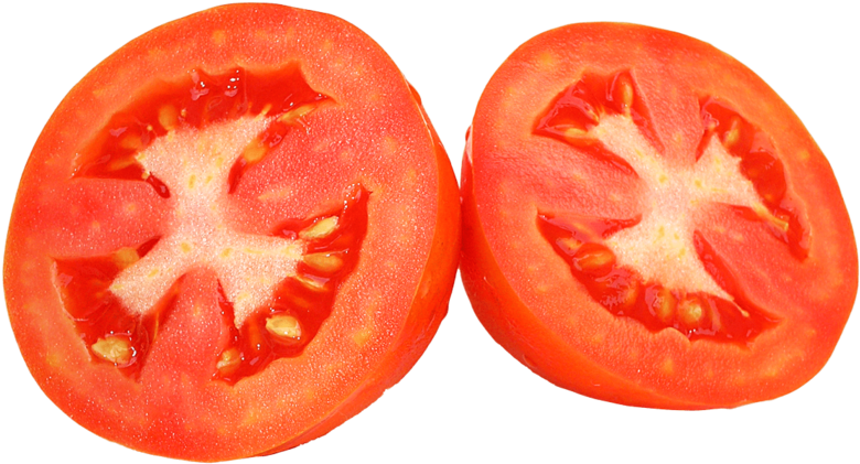 This Png File Is About Slices , Tomato , Vegetables Clipart (800x436), Png Download