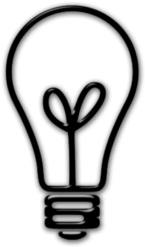 Free Png Download Lightbulb Icon Transparent Background Clipart (480x815), Png Download